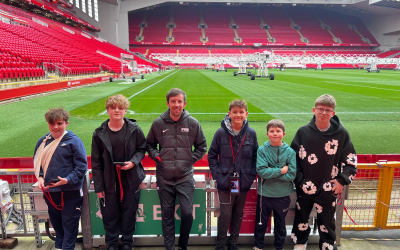 Football Beyond Borders trip to Anfield Stadium